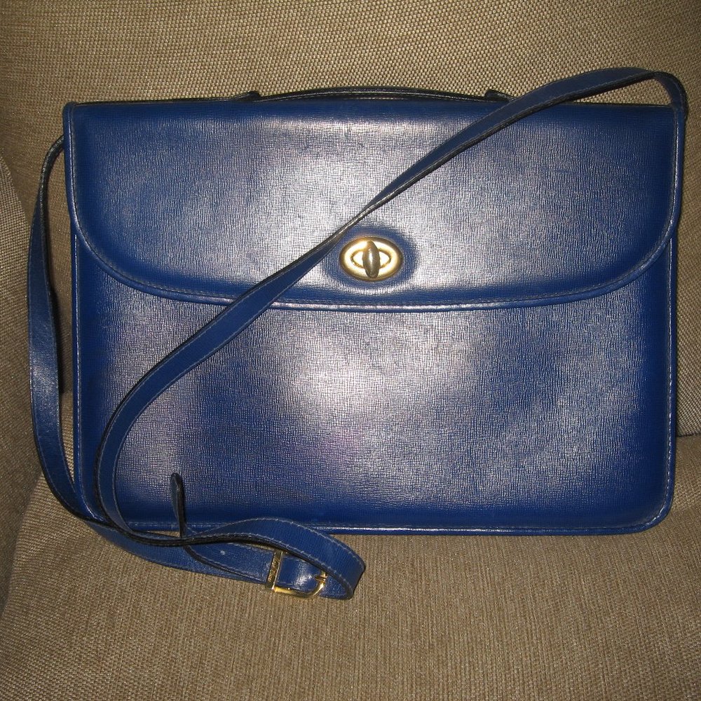 ❤️MARK CROSS Blue Maddox Top Handle & Shoulder Laptop Briefcase Portfolio